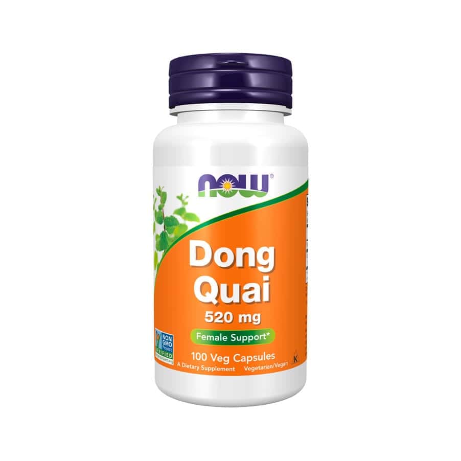 O Dong Quai 520mg 100 Cápsulas Now Foods é um suplemento que ajuda promover o equilíbrio hormonal, aliviar desconfortos menstruais e apoiar a saúde feminina. 