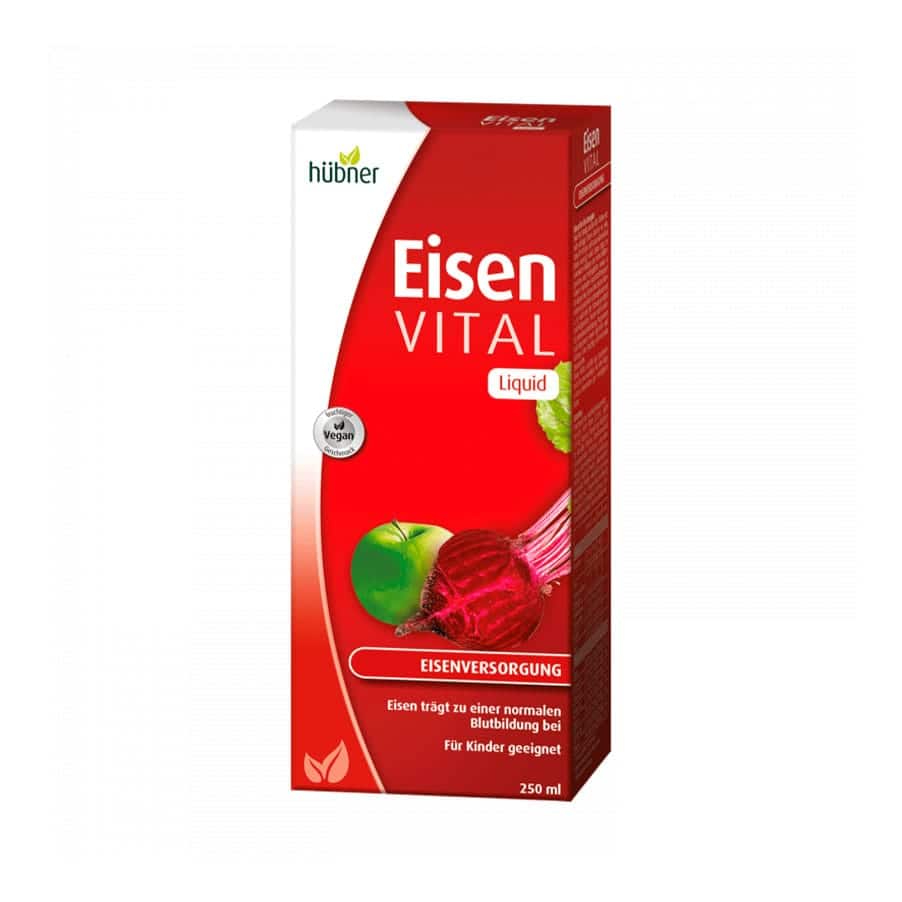 O Iron Vital F 250ml da Hübner é um suplemento alimentar líquido com ferro sob a forma de gluconato, combinado com vitamina C, vitaminas do complexo B, concentrados de frutos e extratos de plantas.