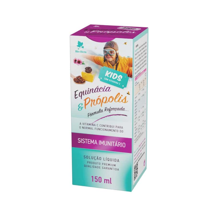 Equinácea e Própolis Kids é um suplemento alimentar em solução oral, formulado para crianças.