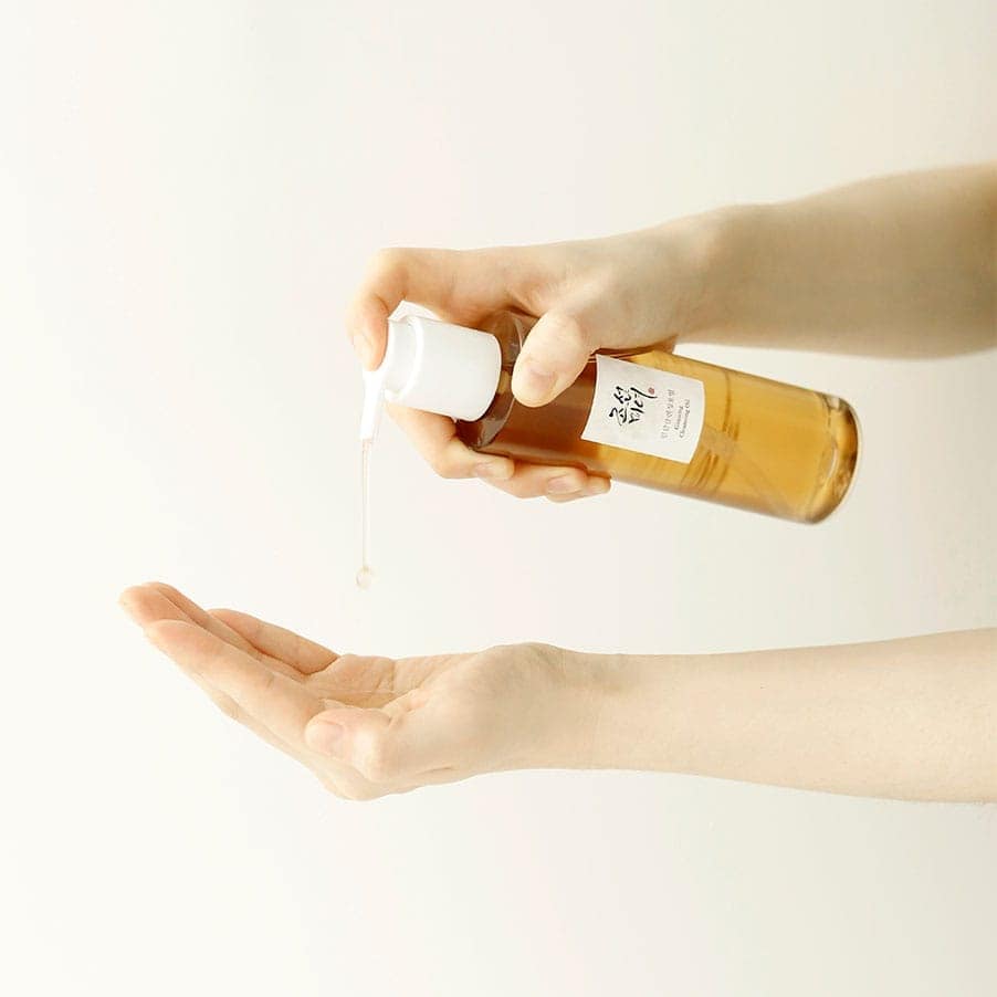 Óleo de Limpeza de Ginseng 210ml Beauty of Joseon para remover maquilhagem, protetor solar e impurezas da pele.
