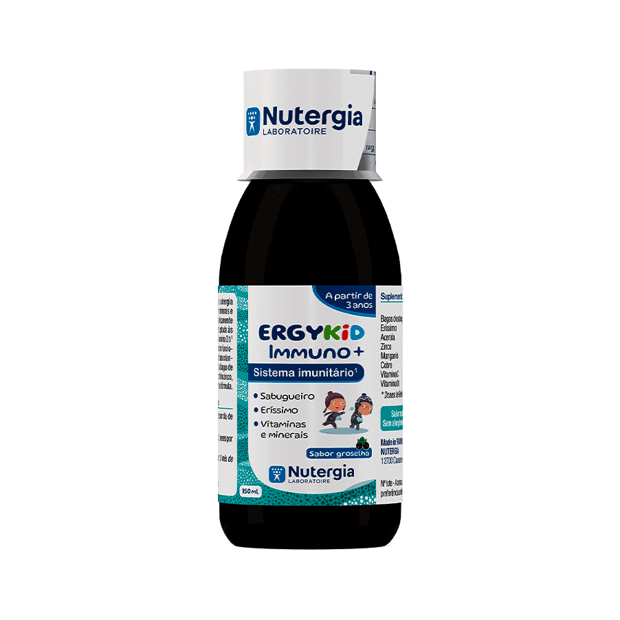 O ERGYKiD Immuno+ da Nutergia é um suplemento alimentar líquido, pronto a usar, formulado com uma combinação de plantas, vitaminas, minerais e oligoelementos marinhos.