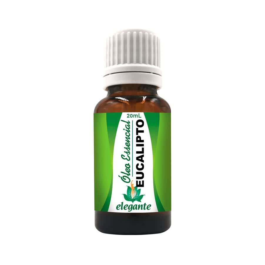 Óleo Essencial de Eucalipto Elegante 20ml F. J. Campos com aroma fresco, intenso e herbal.