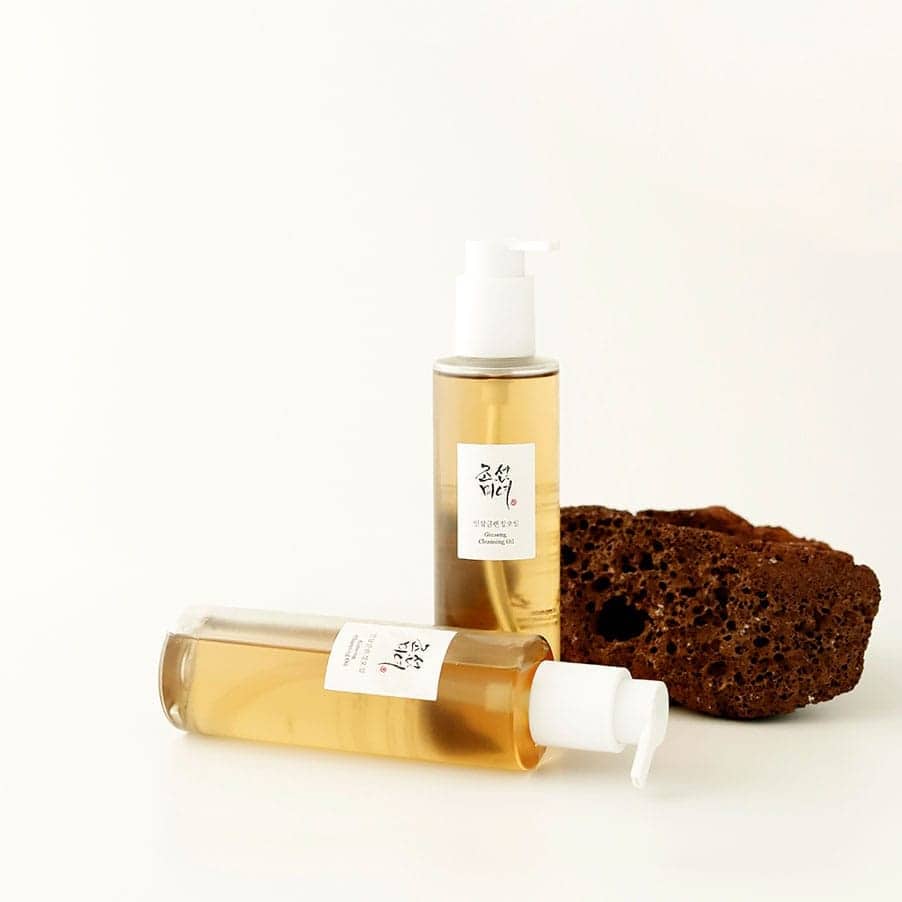 Óleo de Limpeza de Ginseng 210ml Beauty of Joseon para remover maquilhagem, protetor solar e impurezas da pele.
