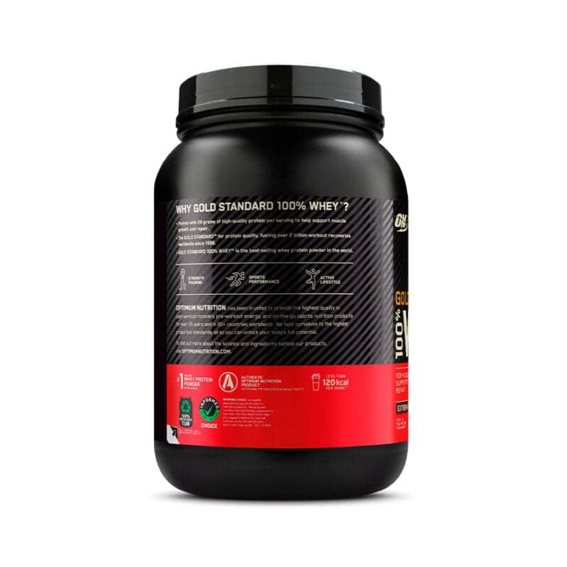 Gold Standard 100% Whey chocolate de leite 768g Optimum Nutrition proteína whey