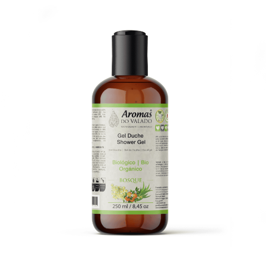 O Gel Duche Bosque 250 ml da Aromas do Valado é um gel de banho de origem vegetal, hidratante, enriquecido com óleos essenciais.