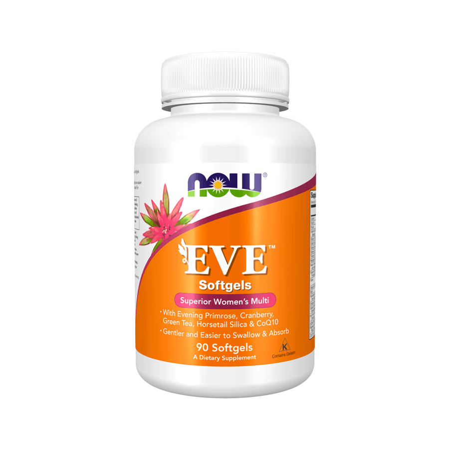 EVE Multivitaminas e Minerais é um multivitamínico completo que promove energia, equilíbrio hormonal e beleza feminina de dentro para fora.