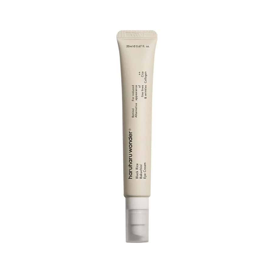 Creme de Olhos Bakuchiol Black Rice iluminador e anti-idade ideal para suavizar linhas finas e revitalizar a zona ocular.