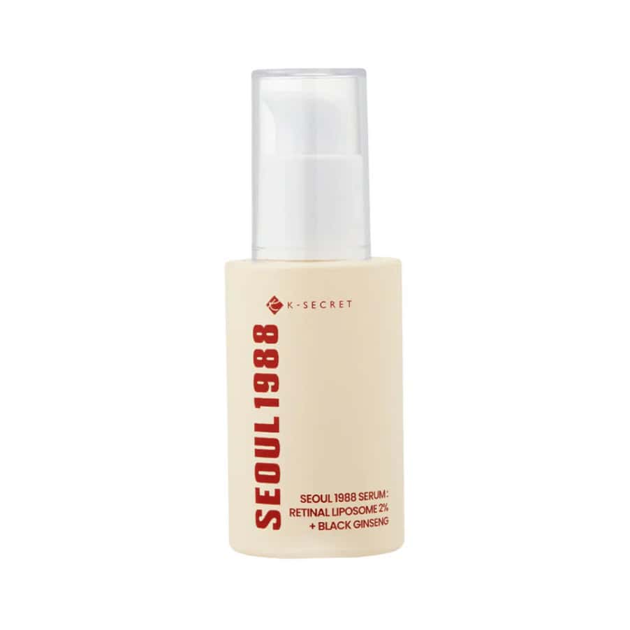 Creme Seoul 1988 Retinal Liposome 1% + Fermented Rice 50ml K-Secret é um creme noturno avançado que combina retinal encapsulado em tecnologia lipossomal.