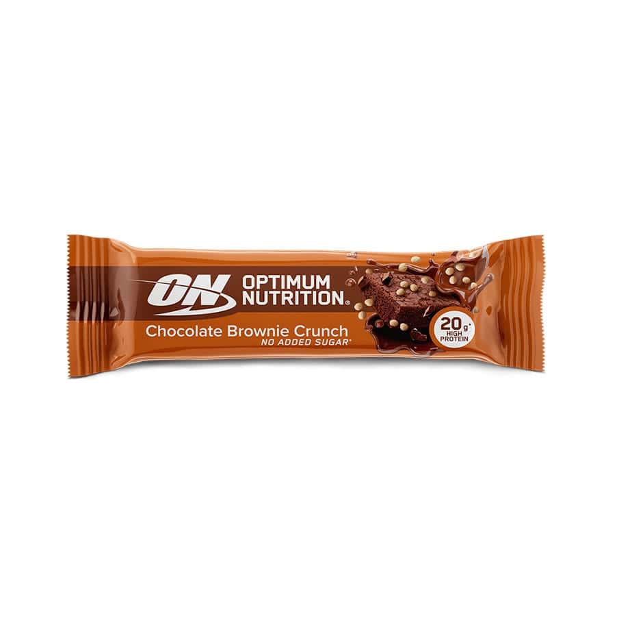 Barra de proteína com camadas de brownie de chocolate cria um deleite adequado e cheio de proteínas que até os amantes de chocolate mais resistentes.