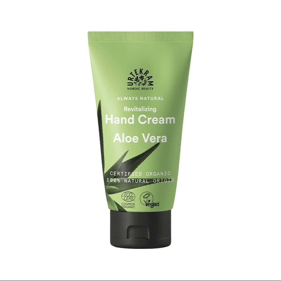 Creme de Mãos Aloe Vera 75ml Urtekram é um cuidado hidratante de origem natural desenvolvido para nutrir e proteger as mãos secas.