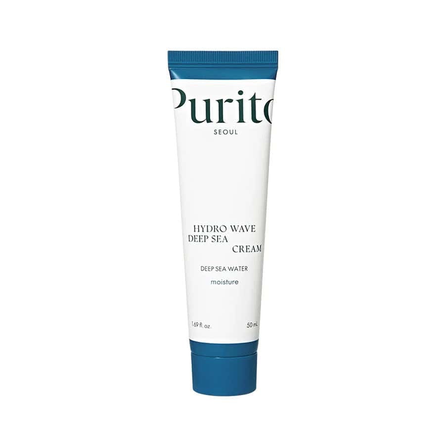 Creme Hydro Wave Deep Sea 50ml da Purito Seoul com textura gel leve para hidratação do rosto.