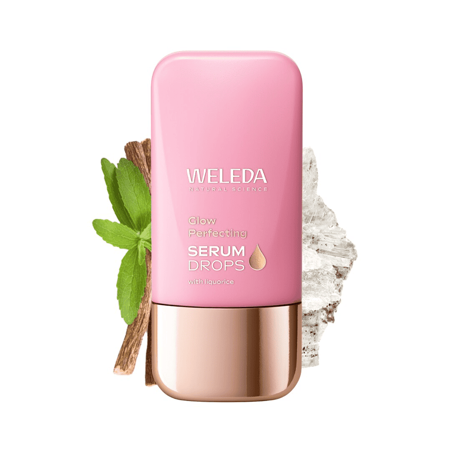 O Booster Sérum Drops Iluminador da Weleda oferece uma luminosidade natural e imediata, proporcionando uma pele radiante, uniforme e cheia de vitalidade.