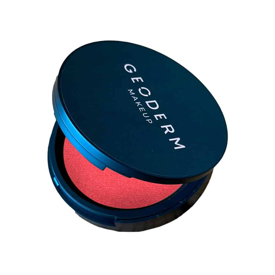 Blush Compacto Rosa Intenso 10gr Geoderm para realçar as maçãs do rosto com uma cor vibrante.