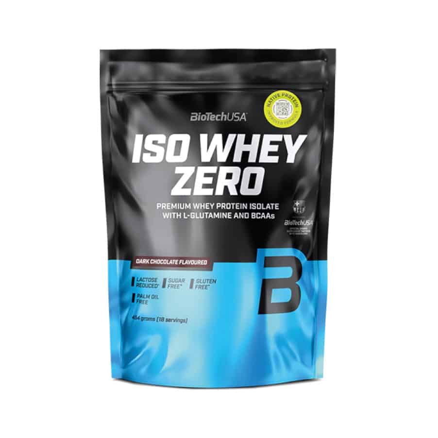 Iso Whey Zero 454 g Chocolate Negro BioTech USA é uma proteína em pó à base de whey protein isolada, pensada para complementar a ingestão diária de proteína.