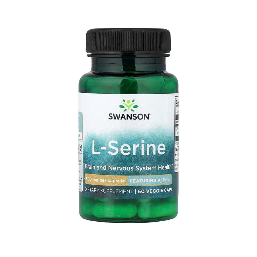 A L-Serina AjiPure® 500mg Swanson oferece L-serina de grau elevado, produzida através de um processo de fermentação avançado desenvolvido pela Ajinomoto.