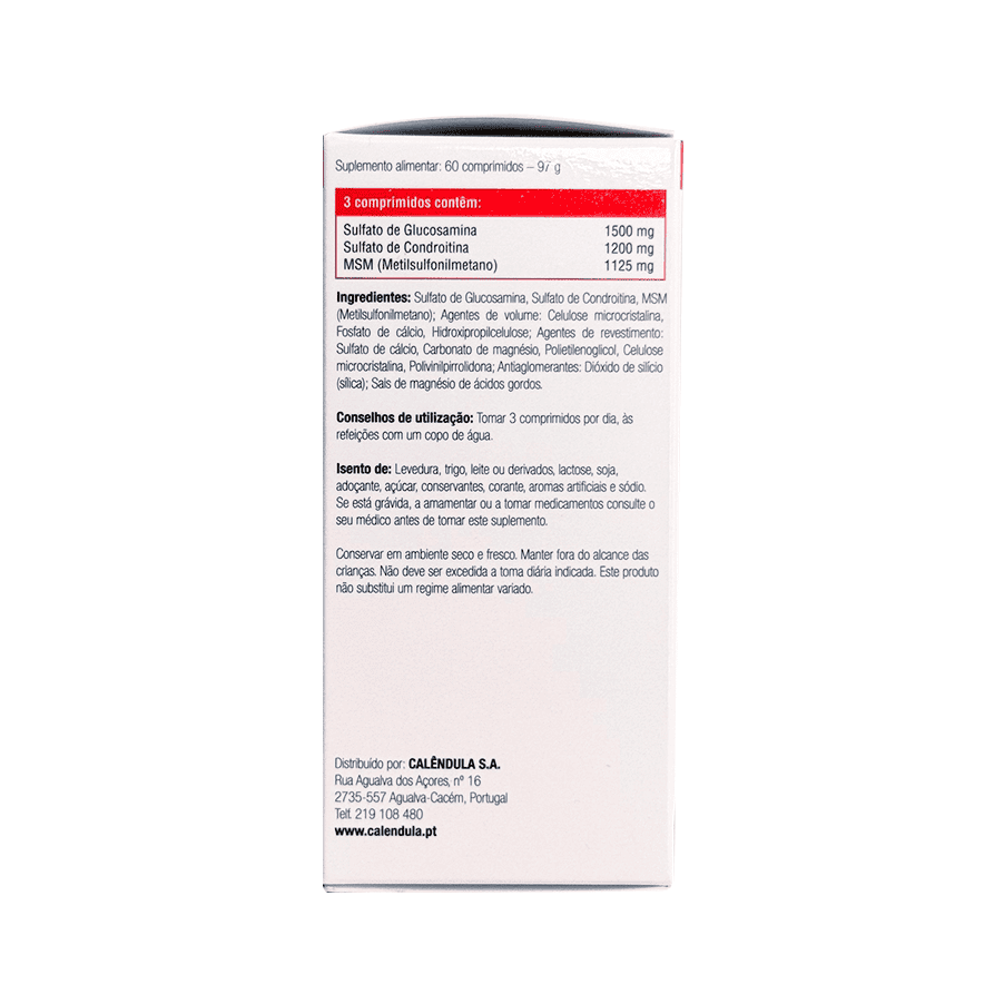 Jointflex Trio Calêndula 60 comprimidos – suplemento para articulações, ossos e cartilagens