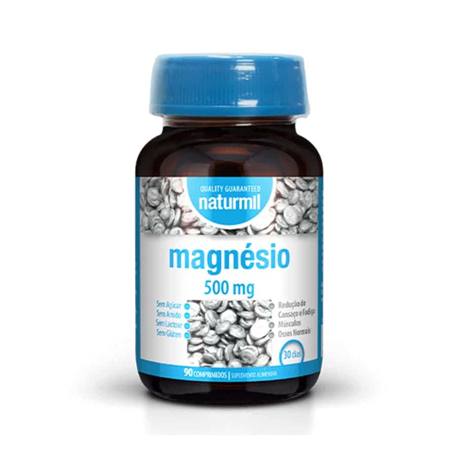 Magnésio 500 mg 90 Comprimidos Naturmil