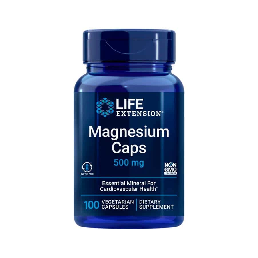 Magnésio 500mg 100 cápsulas Life Extension