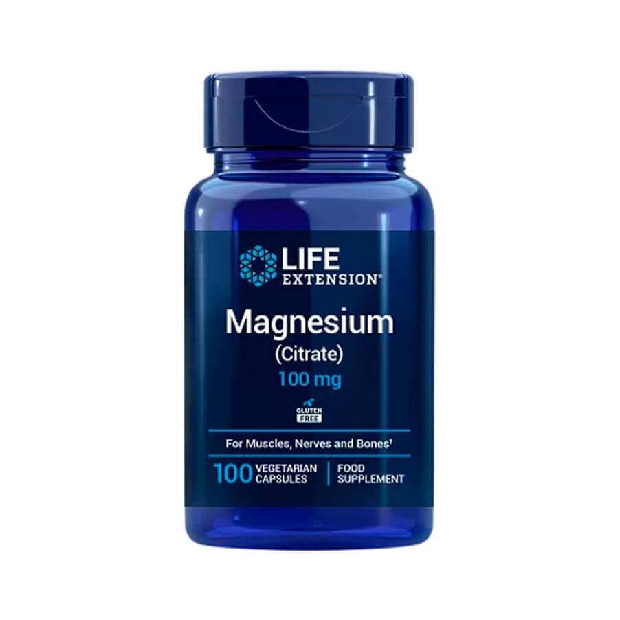Citrato de Magnésio 100mg 100 cápsulas Life Extension