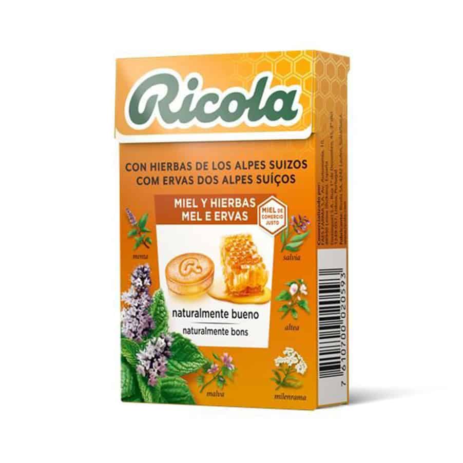 Os Ricola Rebuçados de Mel e Ervas oferecem-te uma combinação única de sabor doce de mel e o frescor das 13 ervas suíças.