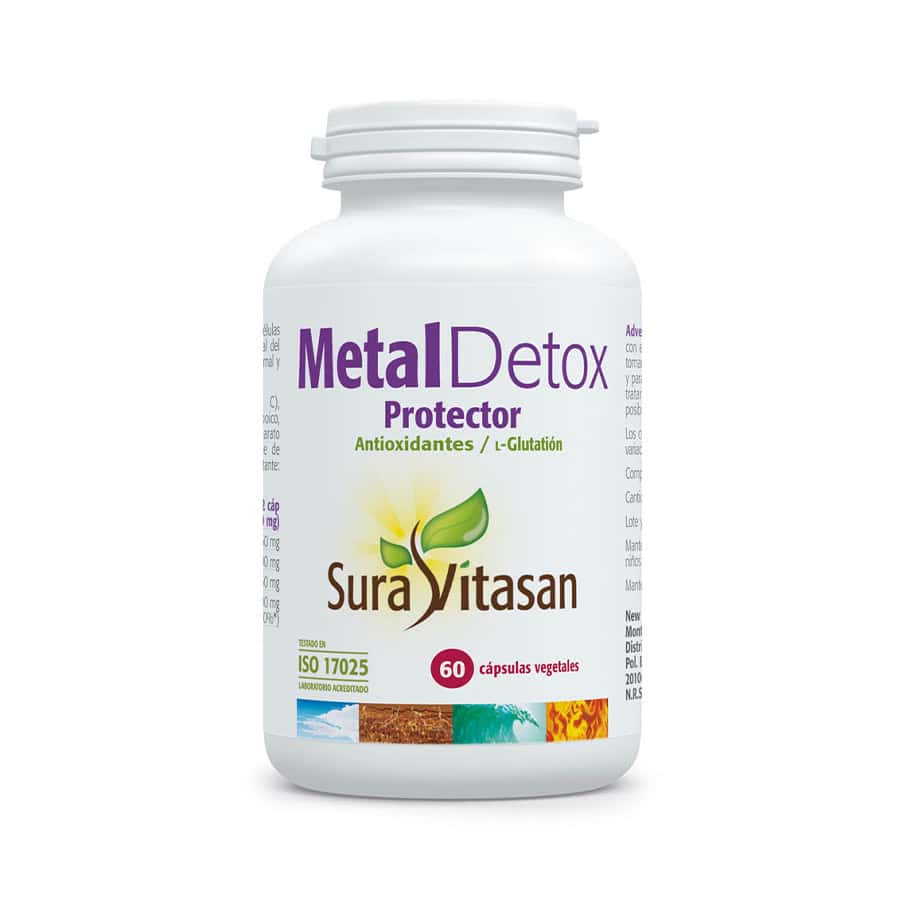 Metal Detox 60 Cápsulas Sura Vitasan é uma fórmula completa com nutrientes e extratos selecionados para o teu bem-estar diário.