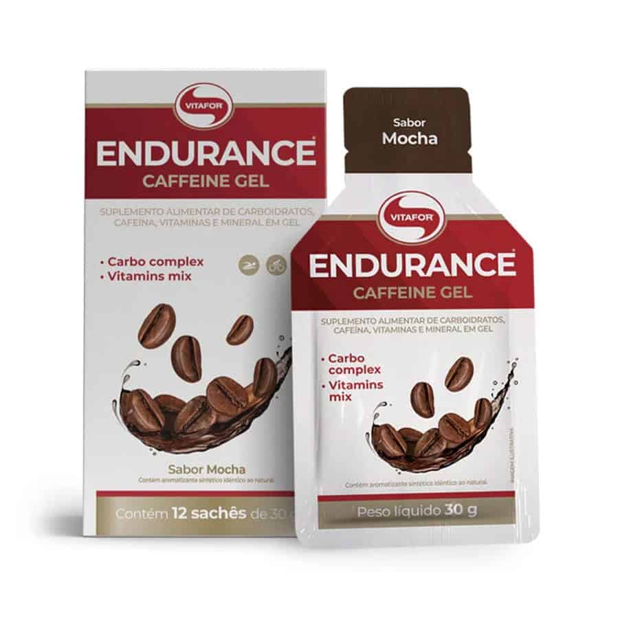 O Endurance Caffeine Gel Mocha 12 Saquetas da Vitafor é um suplemento alimentar em gel formulado com uma combinação de hidratos de carbono, cafeína, vitaminas e minerais.