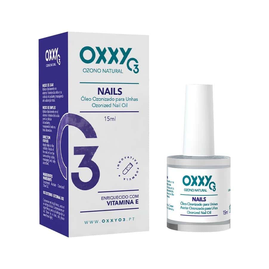 Unhas fortificante Oxxy é um óleo de unha ozonizado com vitamina E que fortalece, higieniza, mantém a unha e a cutícula saudáveis e protegidas.
