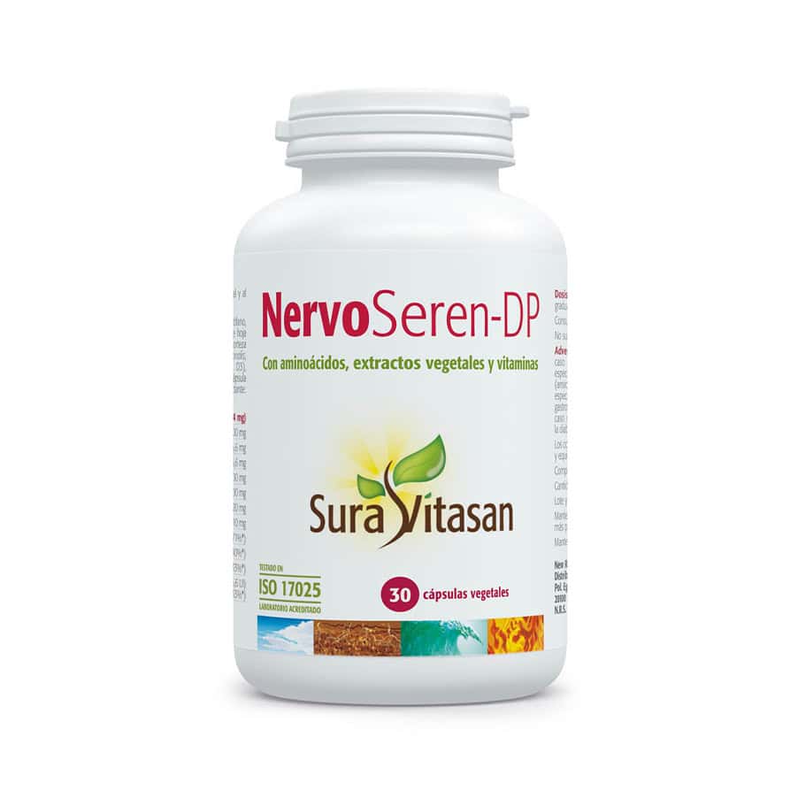 NervoSeren-DP 30 Cápsulas Sura Vitasan é uma fórmula com nutrientes e extratos selecionados para o teu bem-estar do dia a dia.