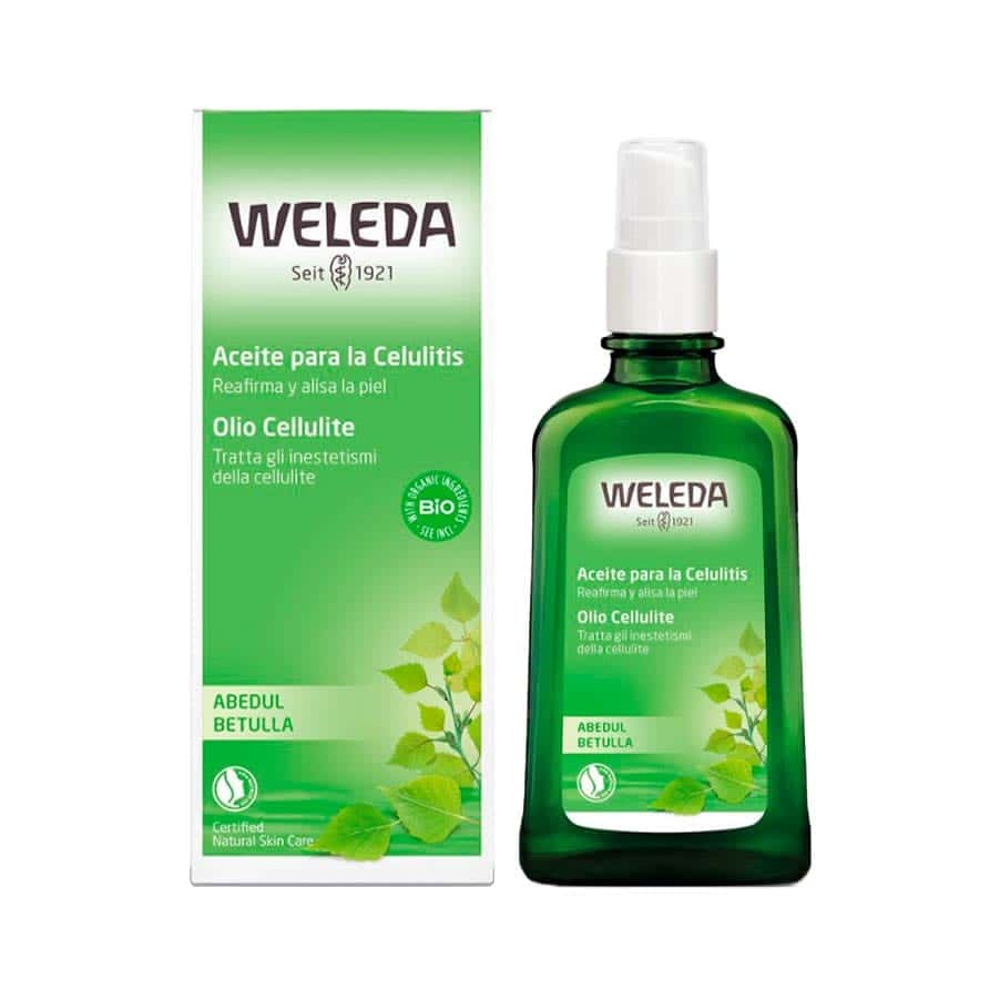 Óleo de Bétula para a Celulite da Weleda é um tratamento natural para a pele de laranja. Possui dupla ação redutora e reafirmante.