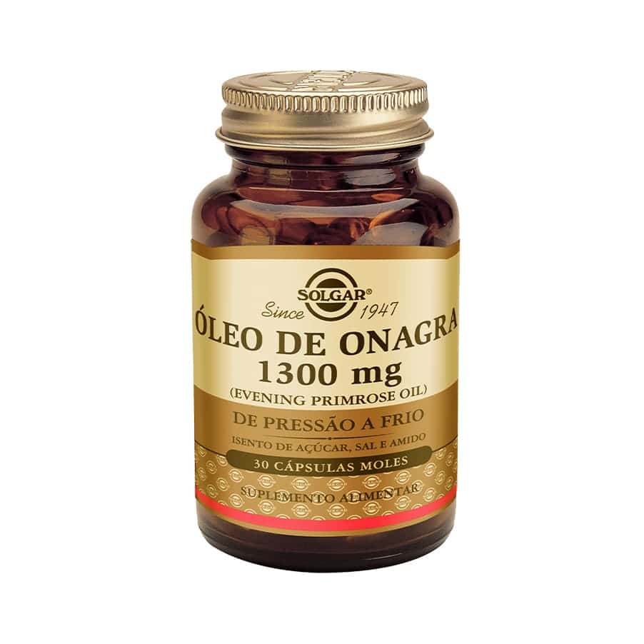 Óleo de Onagra 1300 mg – Alívio para tensão pré-menstrual e menopausa. Acede já no Peixe Verde e apoia o teu bem-estar hormonal!