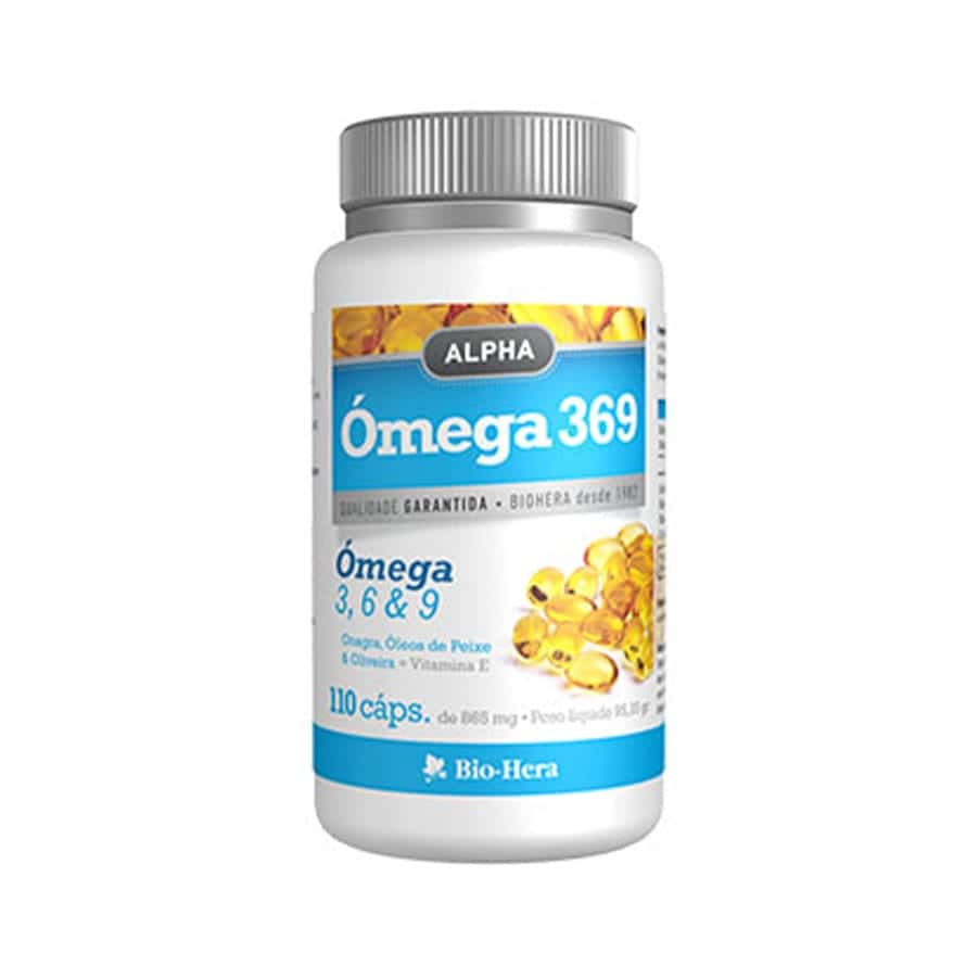 Alpha Ômega 3-6-9 contém uma mistura de óleos de peixe e plantas, que proporciona uma mistura perfeita de ácidos gordos omega-3, omega-6 e omega-9.