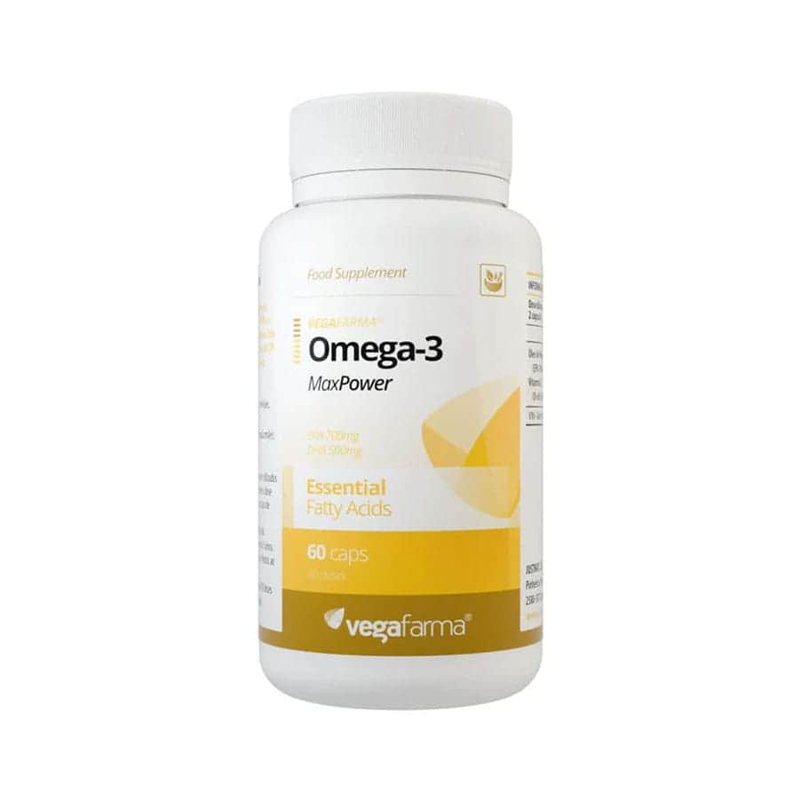 Suplemento alimentar que fornece, por toma diária, 700 mg de EPA e 500 mg de DHA, dois ácidos gordos ómega-3 essenciais para diferentes funções do organismo.