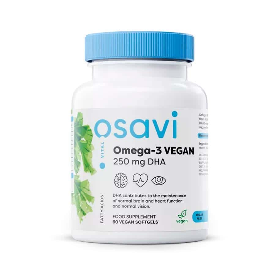 Omega 3 Vegan 250mg DHA 60 cápsulas Osavi