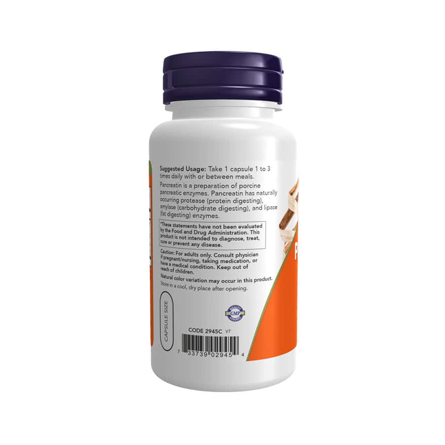 A Pancreatina 2000 100 Cápsulas Now Foods é um suplemento com enzimas digestivas que ajudam a apoiar a digestão dos principais macronutrientes da alimentação.