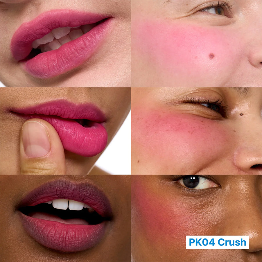 Lip & Cheek Blurry Pudding Pot Crush Fwee em boião de 5gr com bálsamo cremoso para lábios e bochechas.