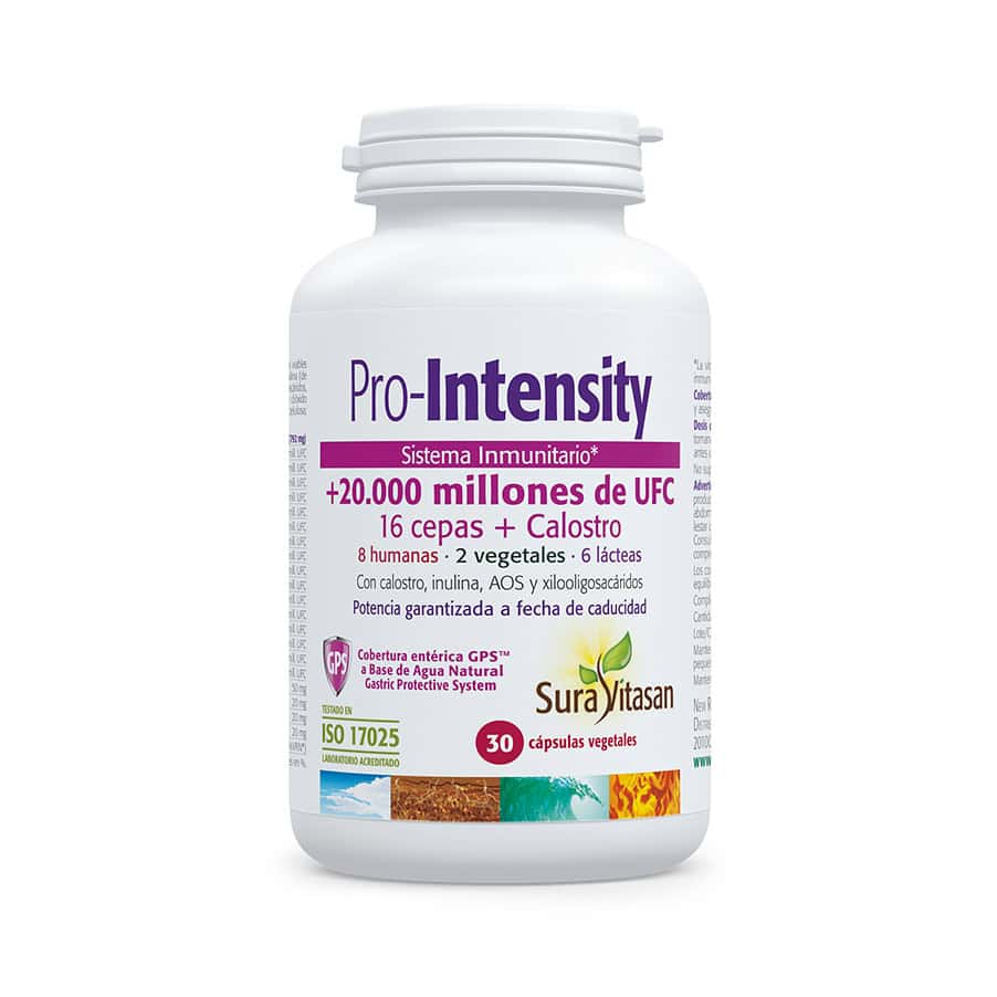 Pro-Intensity 30 Cápsulas Sura Vitasan é uma fórmula prática com extratos e nutrientes selecionados para o teu dia a dia.