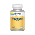 Frasco de suplemento Solaray Quercitina 500mg com 90 cápsulas, fórmula antioxidante para reforço imunitário e proteção contra radicais livres.