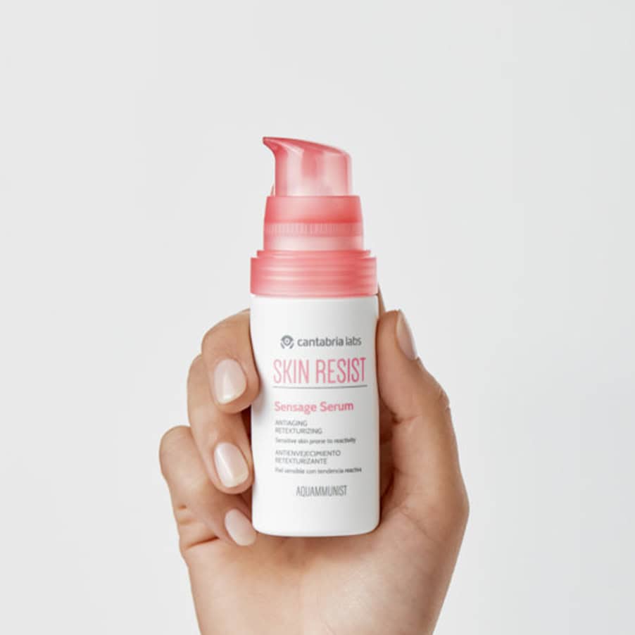 Sérum facial Skin Resist Sensage da Cantabria Labs para pele sensível com ação calmante e reparadora