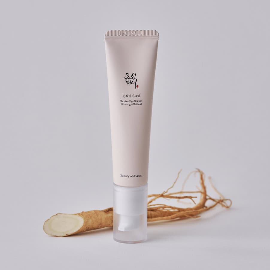 Sérum Revive Eye Ginseng + Retinal 30ml Beauty of Joseon para hidratar, suavizar e iluminar o contorno dos olhos.
