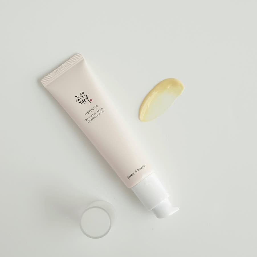 Sérum Revive Eye Ginseng + Retinal 30ml Beauty of Joseon para hidratar, suavizar e iluminar o contorno dos olhos.
