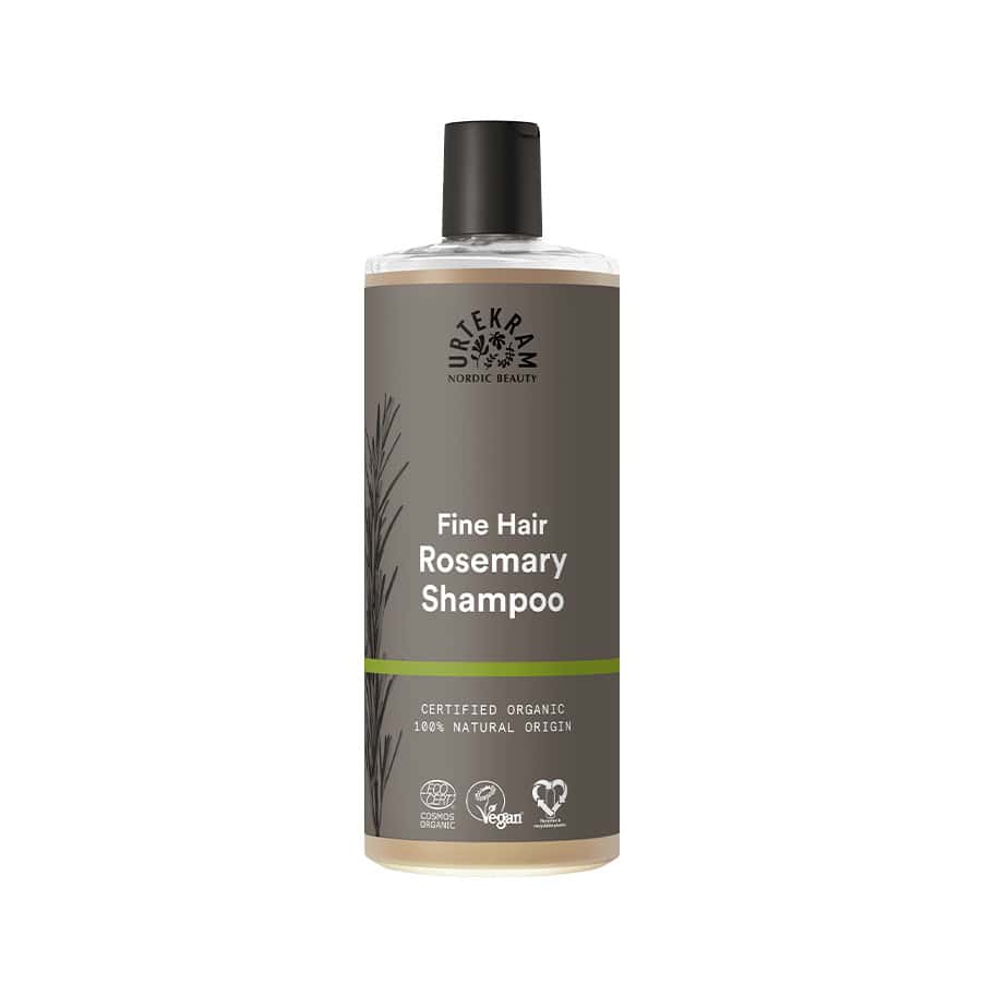 Shampoo de Alecrim Cabelos Finos 500ml Urtekram é um champô de origem natural desenvolvido para limpar suavemente e revitalizar cabelos finos.