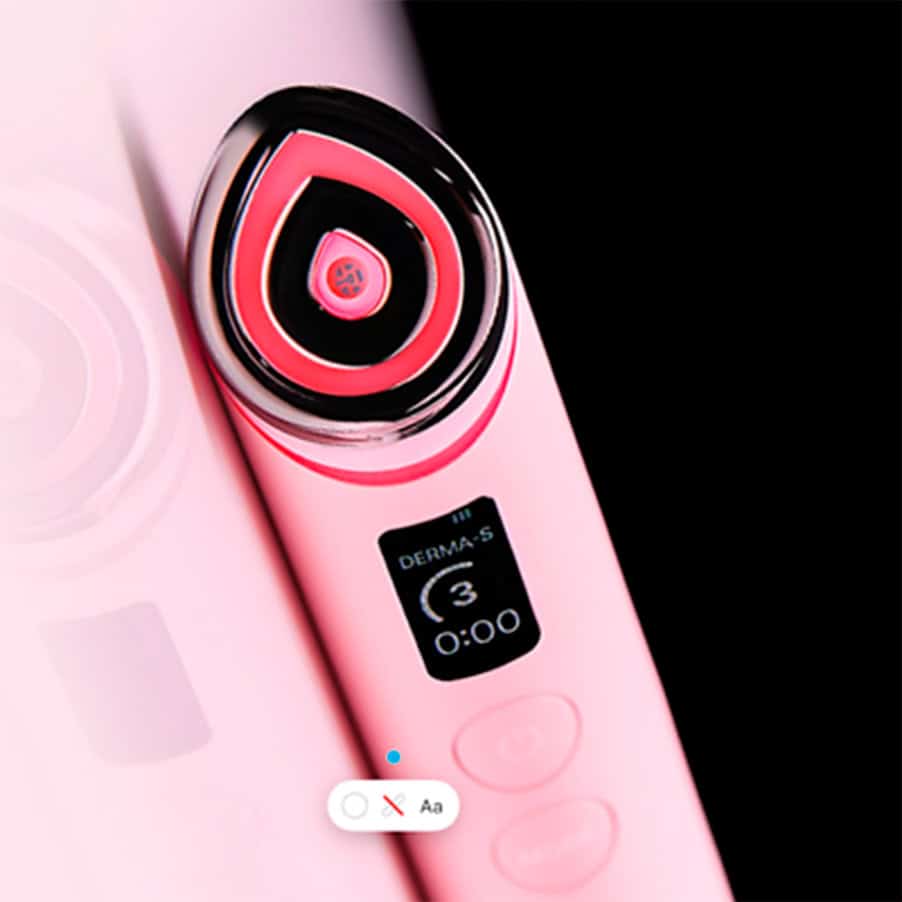 Age-R Booster Pro EX Pink Medicube, dispositivo facial 6 em 1 com microcorrente, EMS, LED e vibração sónica para potenciar a rotina de skincare.