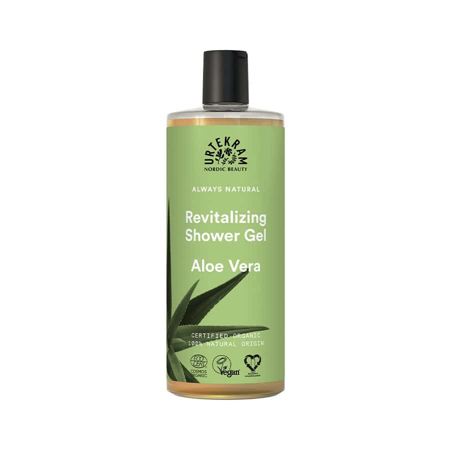 Gel de Banho Aloe Vera 500ml Urtekram limpa suavemente e ajuda a manter a hidratação natural da pele, proporcionando uma sensação de frescura e conforto.