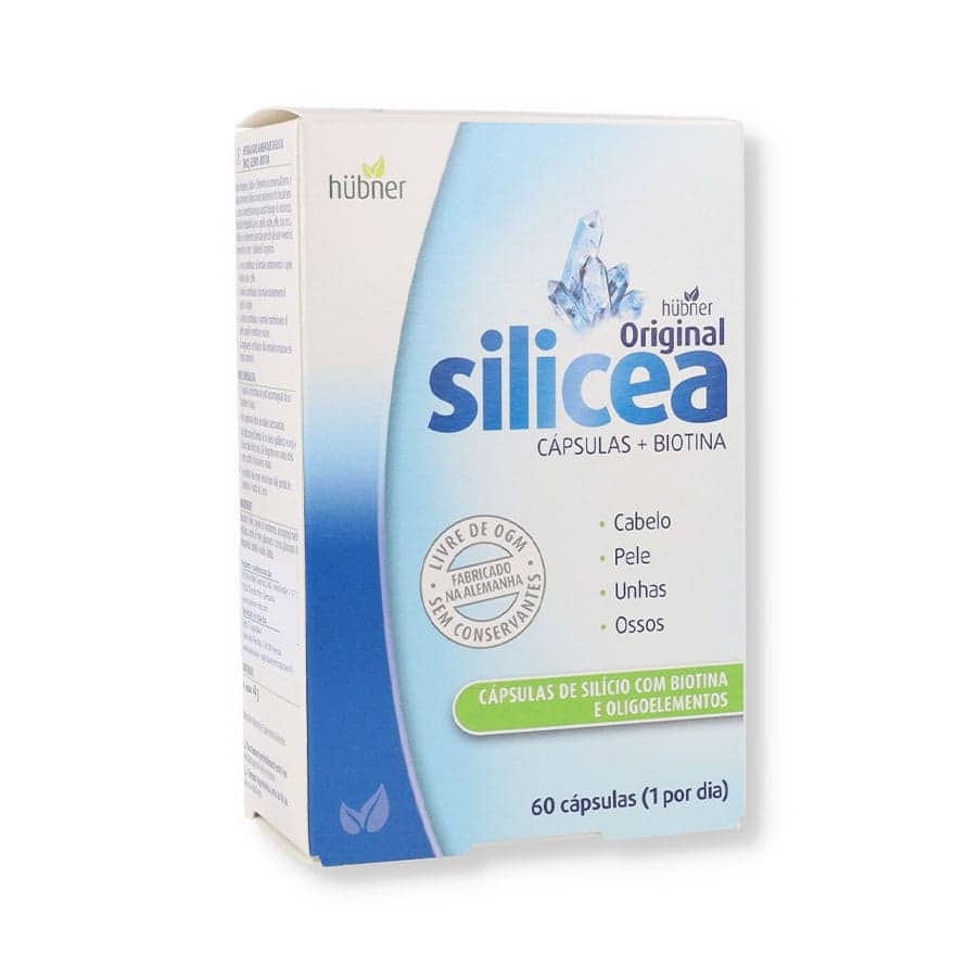 Hübner Original Silicea com biotina e oligoelementos contém o nível óptimo de sílica natural e os oligoelementos zinco, manganês, selénio e biotina.