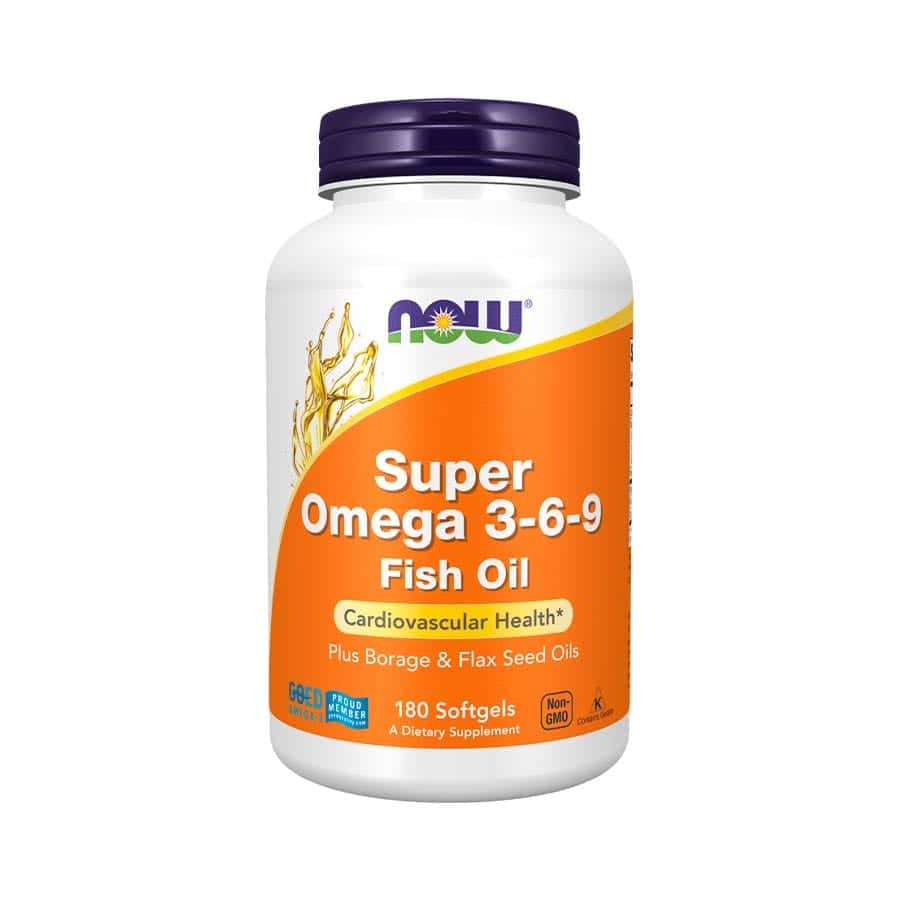 Super Ómega 3-6-9 180 Cápsulas Now Foods