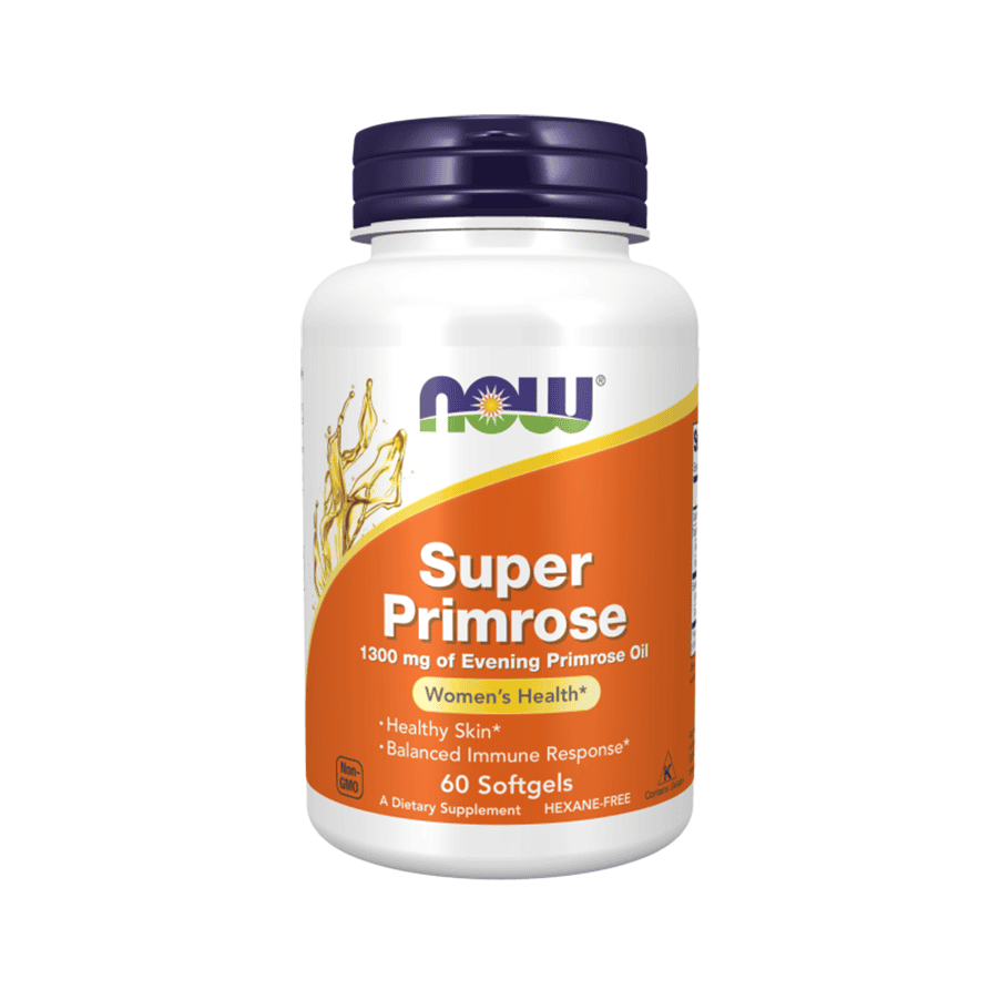 Super Primrose contribui para o alívio de sintomas da tensão pré-menstrual e da menopausa e certas mastodinias.