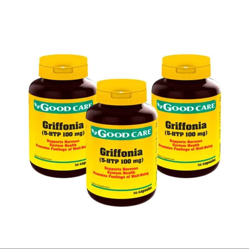 Griffonia Complex 5-HTP 100mg da Good Care é um suplemento alimentar formulado à base de extrato de Griffonia simplicifolia, fonte natural de 5-HTP.
