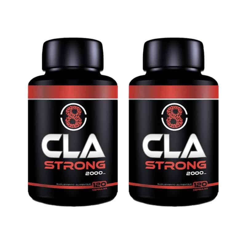 O CLA Strong 2000 da Fharmonat é um suplemento alimentar à base de ácido linoleico conjugado (CLA), apresentado em pack económico com 2 x 120 cápsulas.