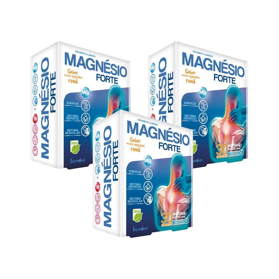 Magnésio Forte 30 ampolas Fharmonat é um suplemento alimentar líquido formulado para apoiar o funcionamento normal do sistema nervoso.