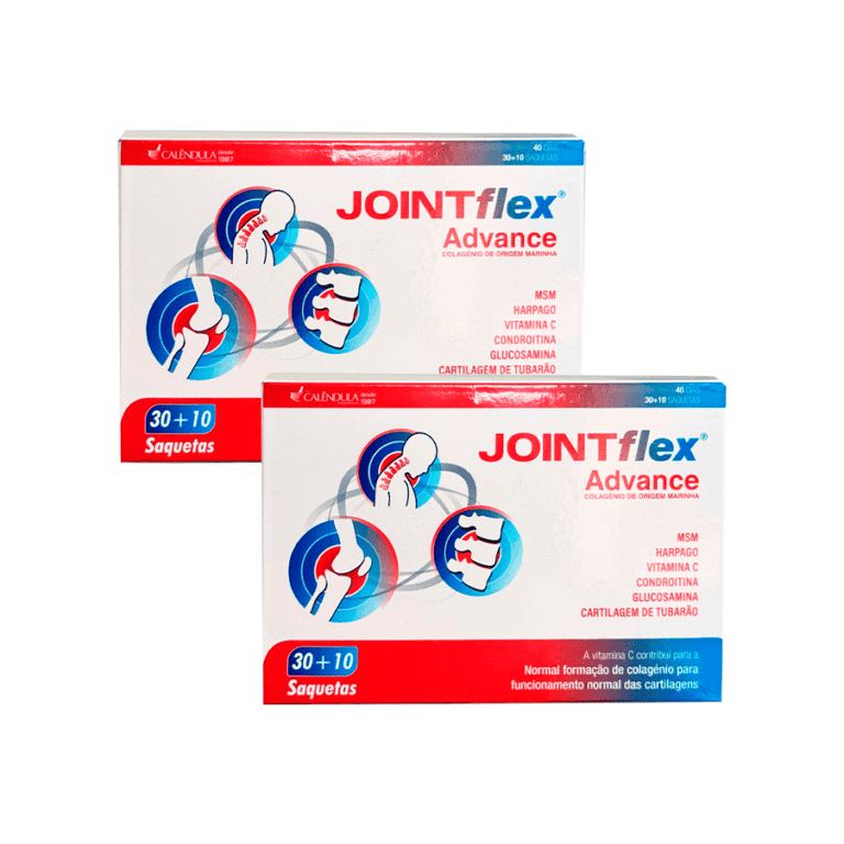 Jointflex Advance 30 + 10 Saquetas Calêndula é um suplemento alimentar desenvolvido para apoiar a saúde e a flexibilidade das articulações.